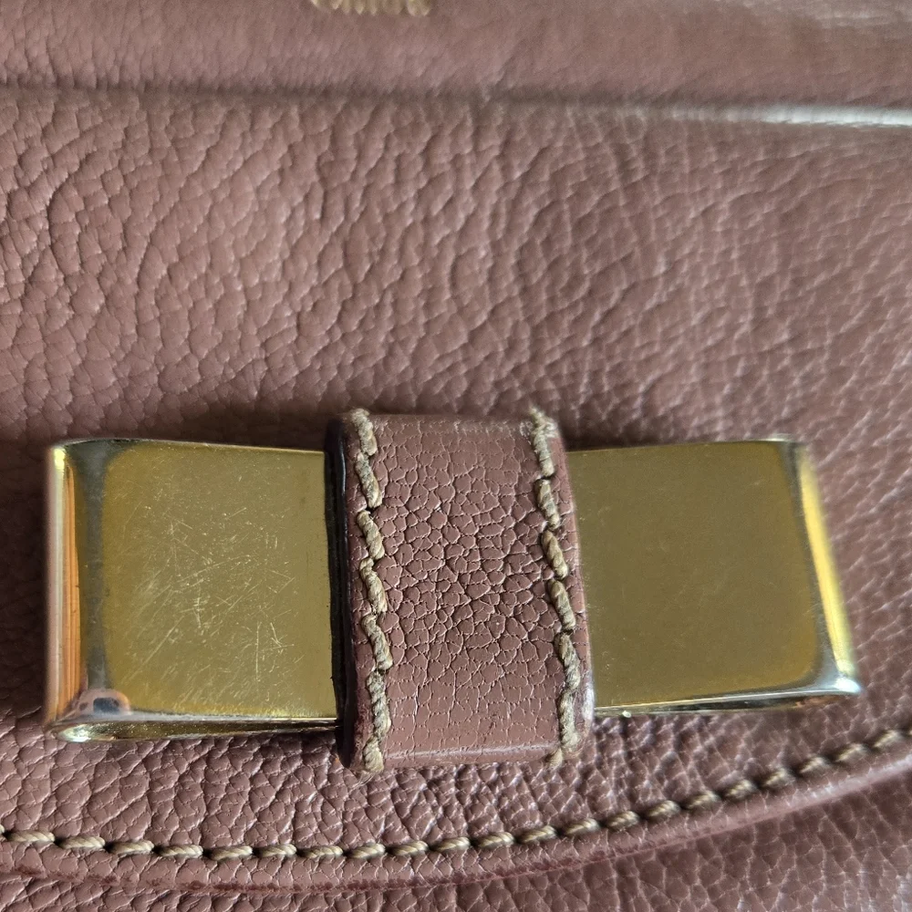 Chloe Mauve Long Leather Wallet - Picture 10 of 14